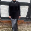 Satin Bias Cut Midi Skirt