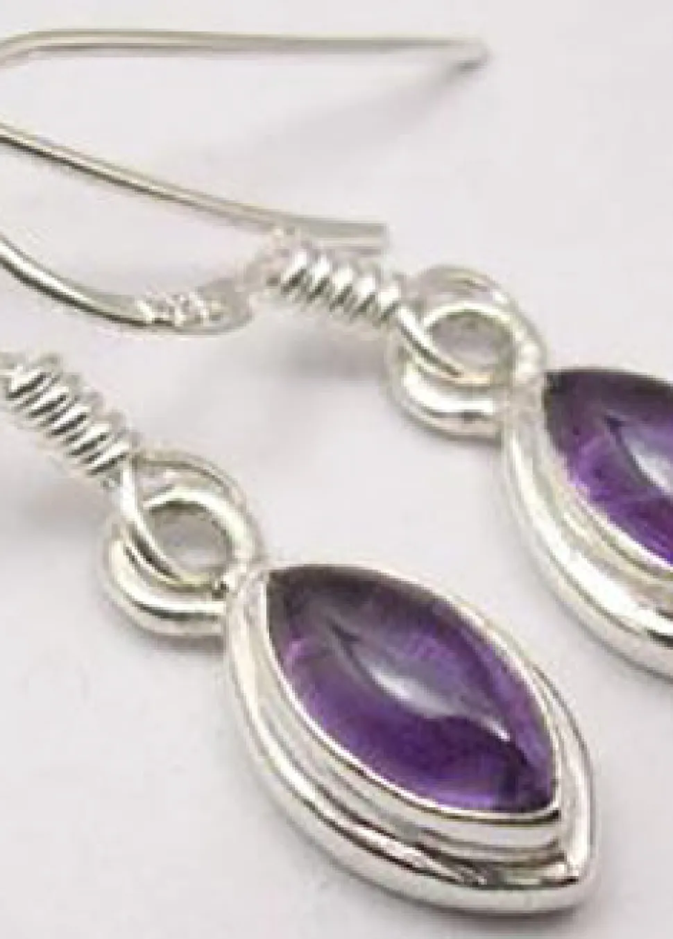 solid_silver_amethyst_dou_0.webp Solid Silver Amethyst Double Framed Marquise Drop Earrings