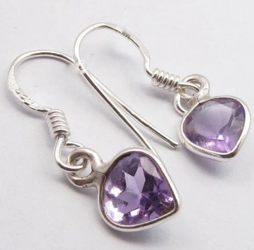 solid_silver_amethyst_min_4.webp Solid Silver Amethyst Mini Reverse Tear-Drop Drop Earrings