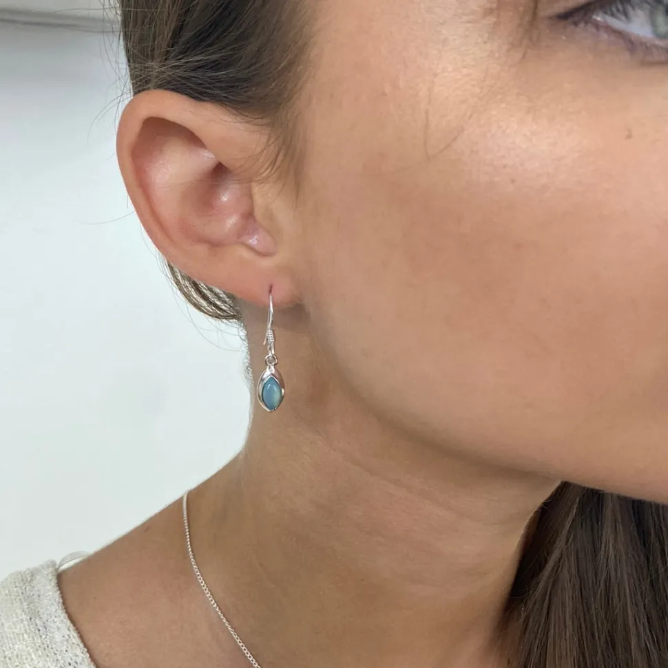 solid_silver_double_frame_1.webp Solid Silver Double Frames Tear Drop Chalcedony Earrings