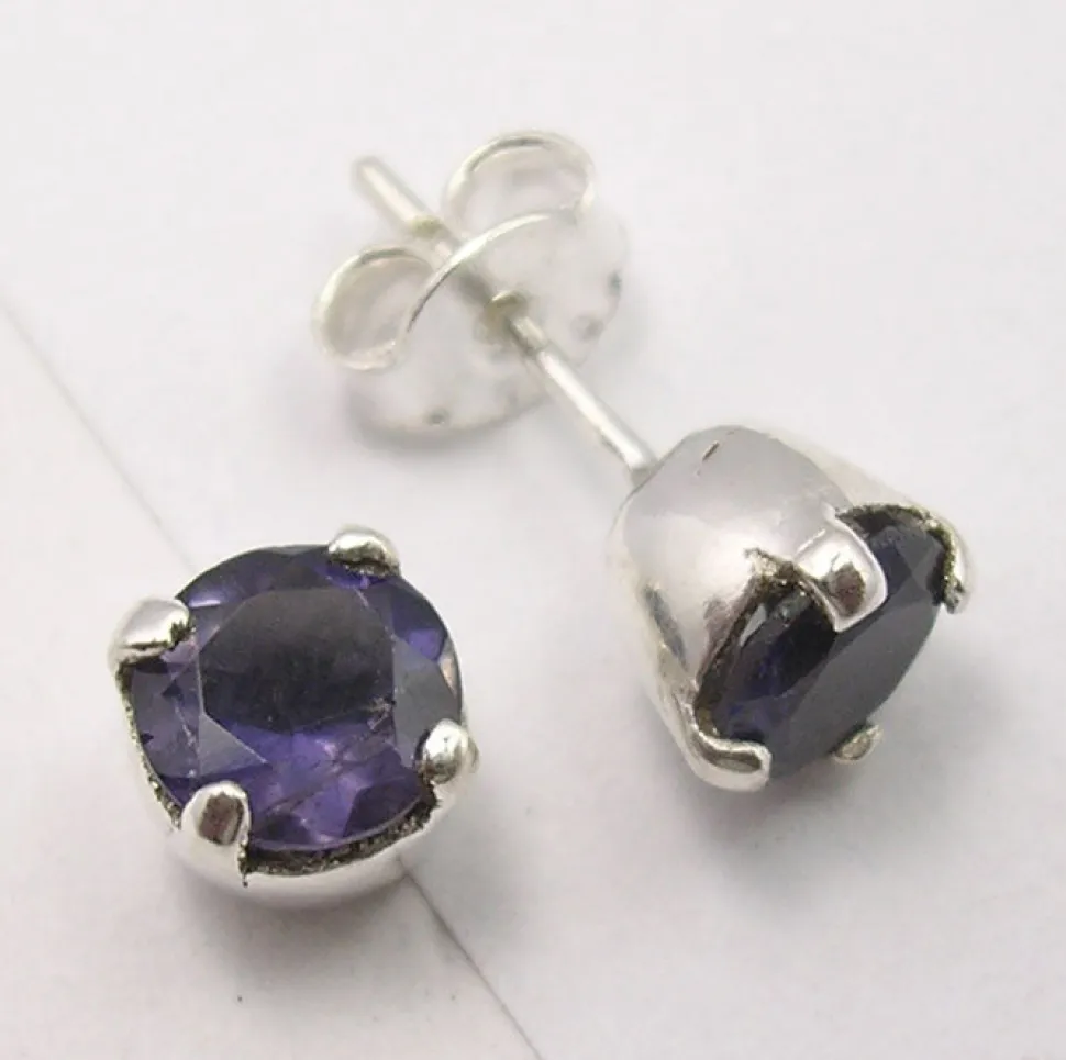 solid_silver_iolite_in_cl_0.webp Solid Silver Iolite in Claw Stud Earrings
