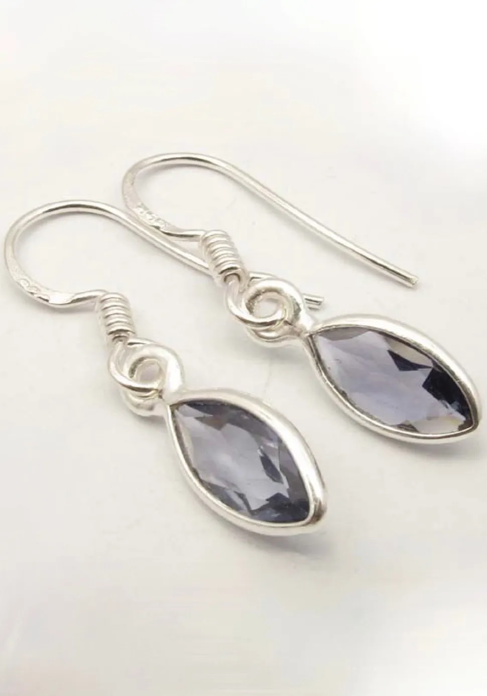 solid_silver_iolite_marqu_1.webp Solid Silver Iolite Marquise Drop Earrings