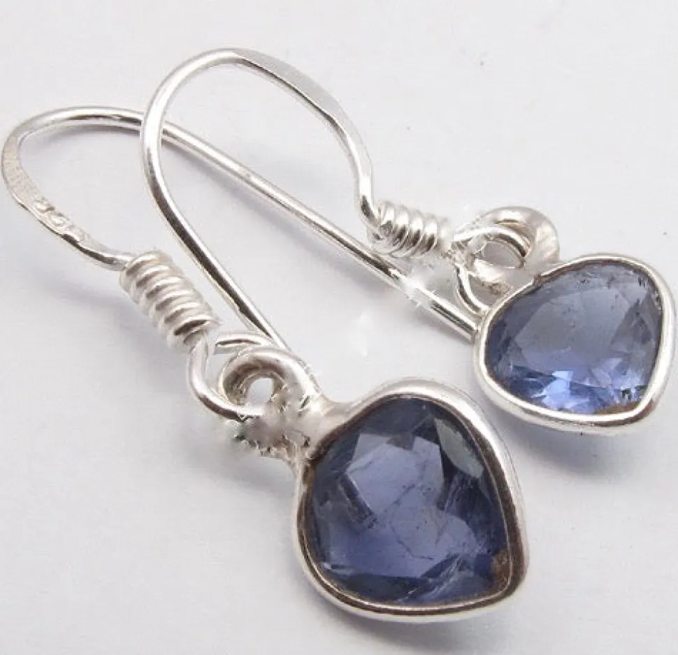 solid_silver_iolite_mini__2.webp Solid Silver Iolite Mini Reverse Tear-Drop Drop Earrings