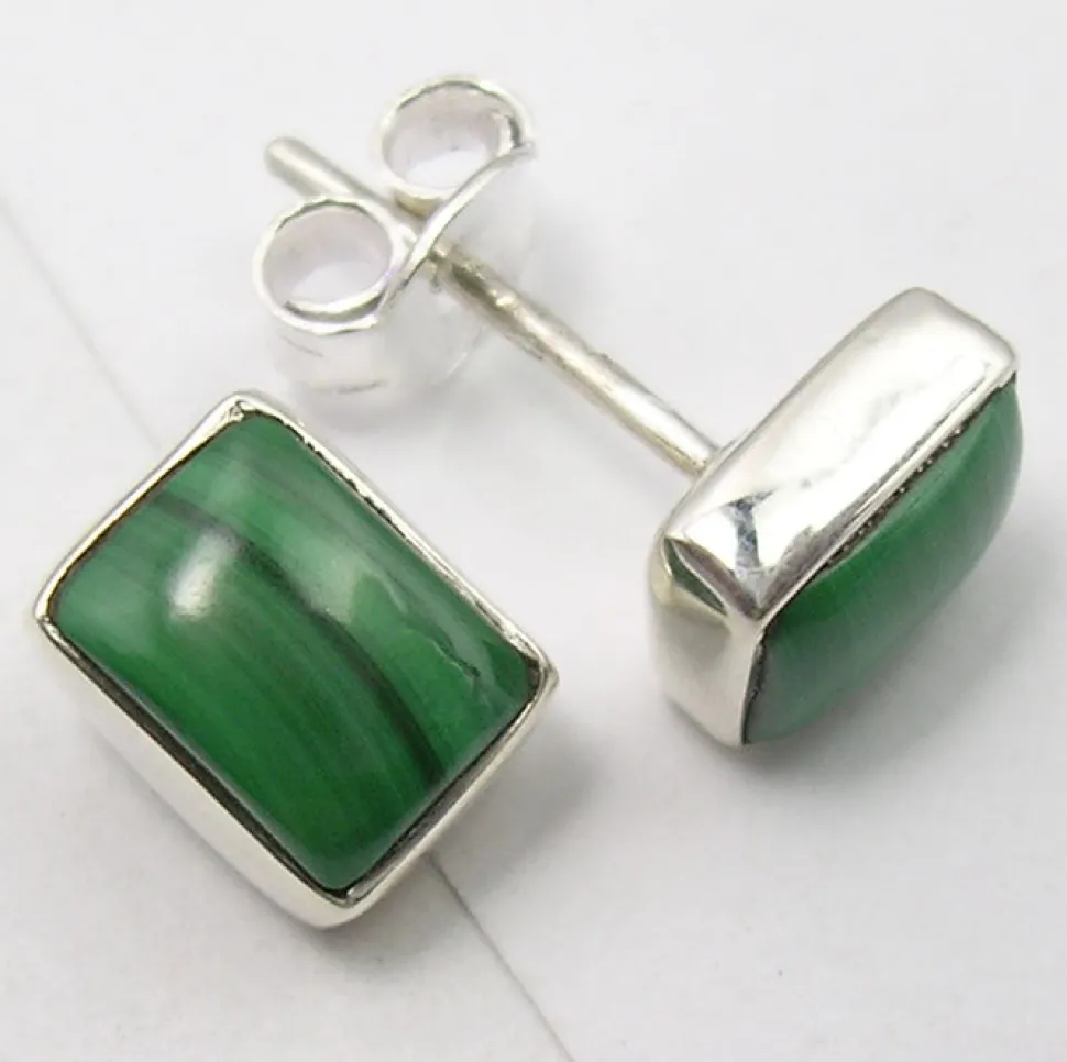 solid_silver_malachite_ob_4-1.webp Solid Silver Malachite Oblong Stud Earrings