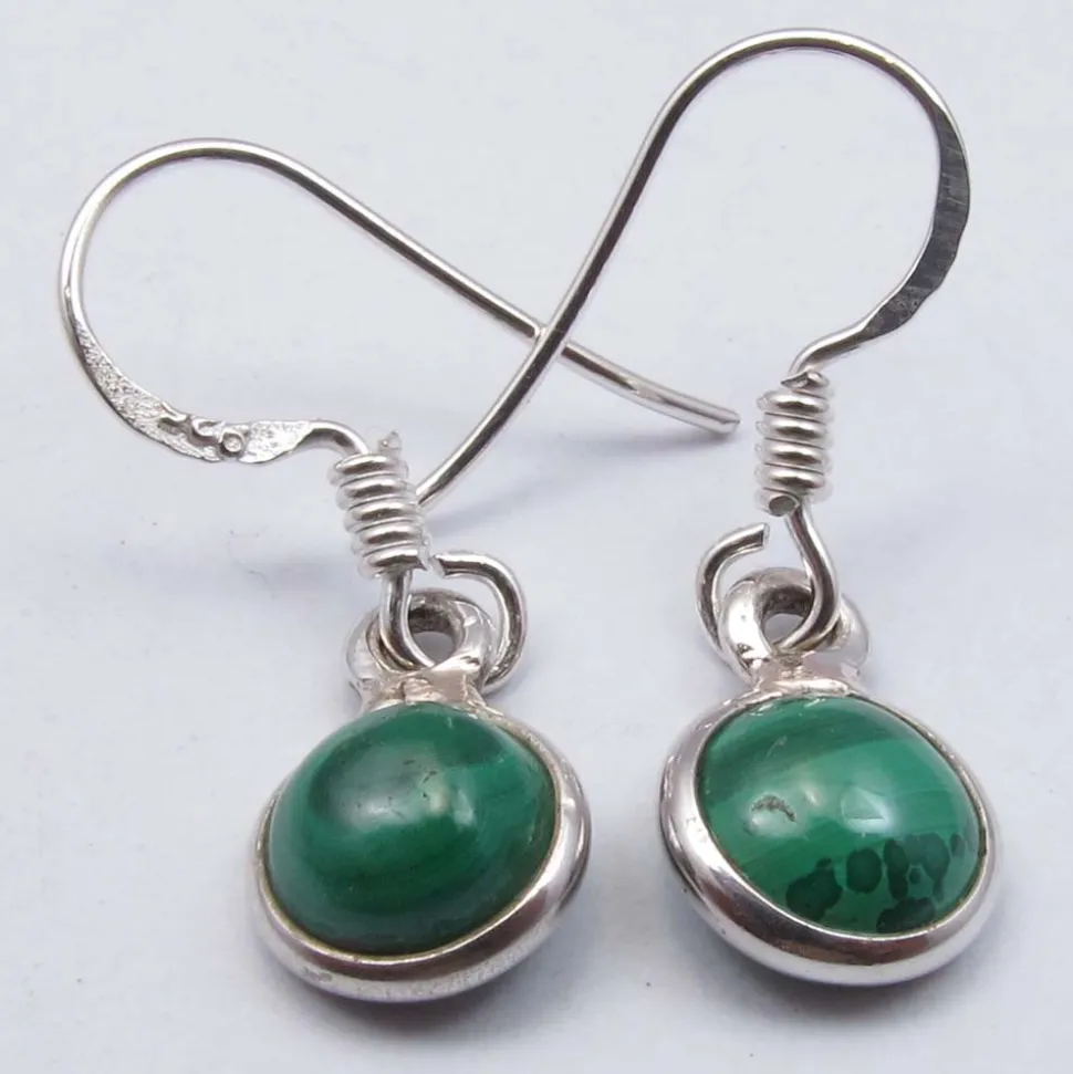 solid_silver_malachite_ro_1.webp Solid Silver Malachite Round Drop Earrings