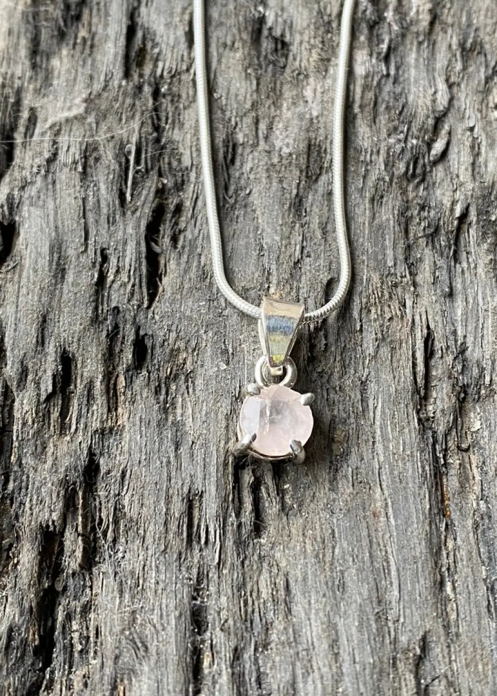 solid_silver_rose_quartz__3-1.webp Solid Silver Rose Quartz Pendant & Chain