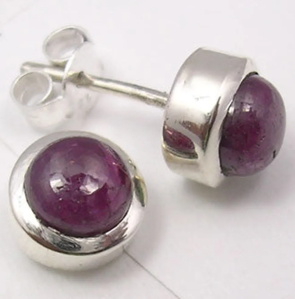 solid_silver_ruby_stud_ea_2.webp Solid Silver Ruby Stud Earrings