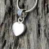 Solid Silver Simple Heart Pendant and Chain