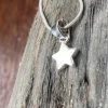 Solid Silver Simple Star Pendant and Chain