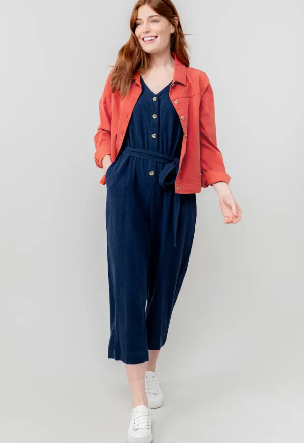 Southwester Tencel Cotton Jacket in Earth Red