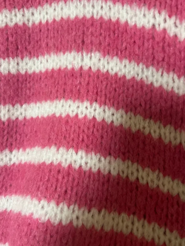 Stripe Chunky Crew Neck Knit