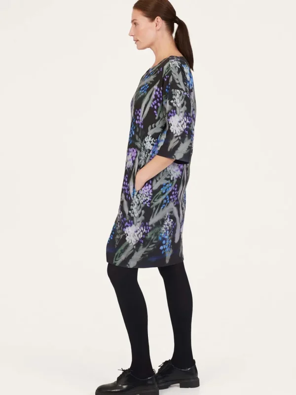 Sylva Tencel™ Crepe Shift Dress - Black