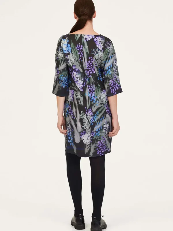 Sylva Tencel™ Crepe Shift Dress - Black