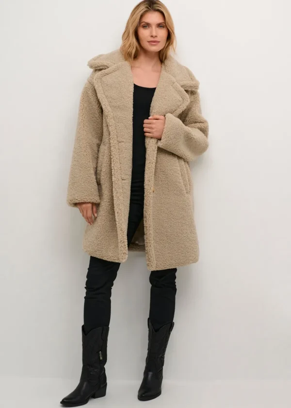 Thyra Coat in Feather Grey
