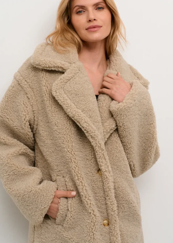 Thyra Coat in Feather Grey