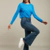 Toxik Bell Bottom Jeans in Mid Denim