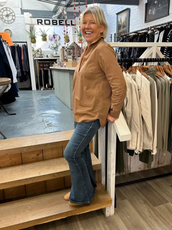 Toxik Bell Bottom Jeans in Mid Denim
