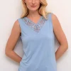 Trulla Vest Top in Rain Washed Blue
