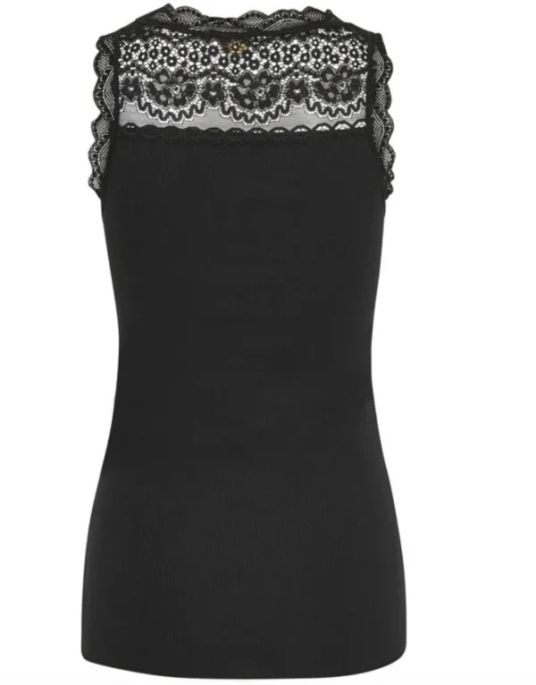 Vanessa Vest Top in Pitch Black