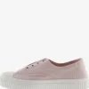 Victoria Platform Pumps in Powder Pink