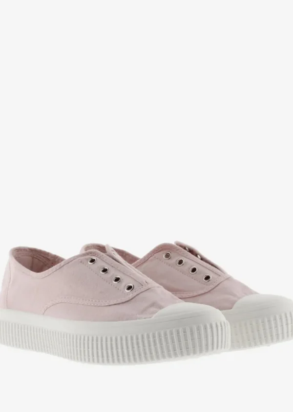 Victoria Platform Pumps in Powder Pink
