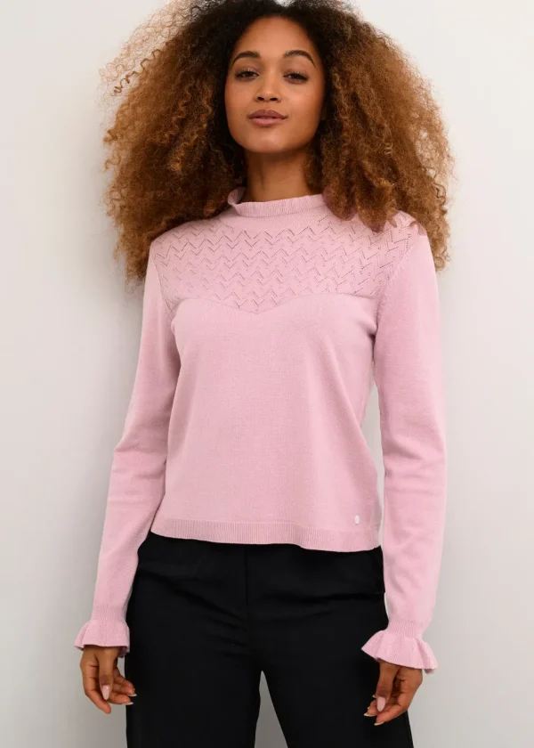 Villea Pullover in Dawn Pink