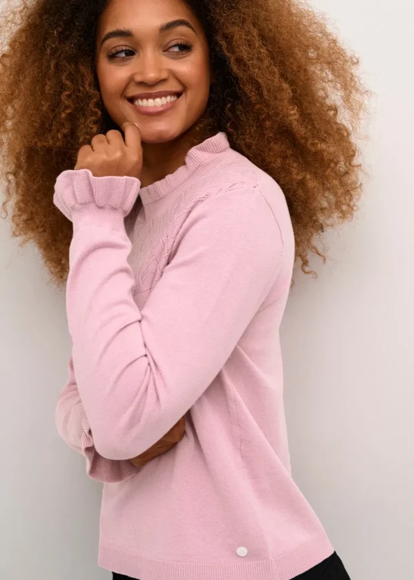 Villea Pullover in Dawn Pink