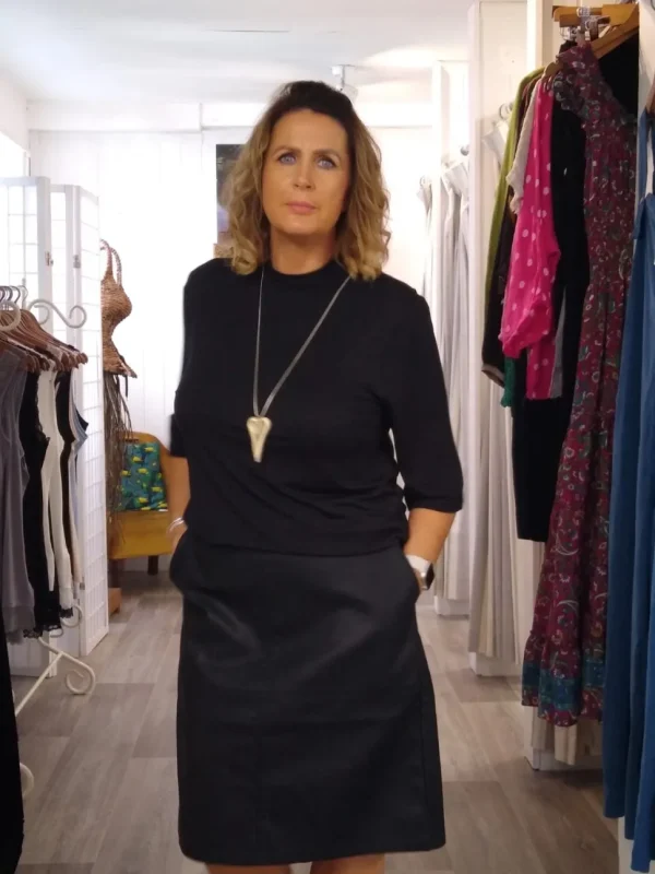 Gunilla 4 Faux Leather Skirt