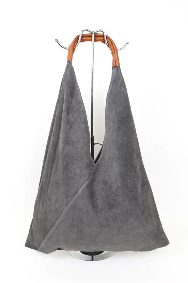 Hobo V Suede Shoulder Bag
