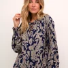 Lucy Blouse in Blue Paisley