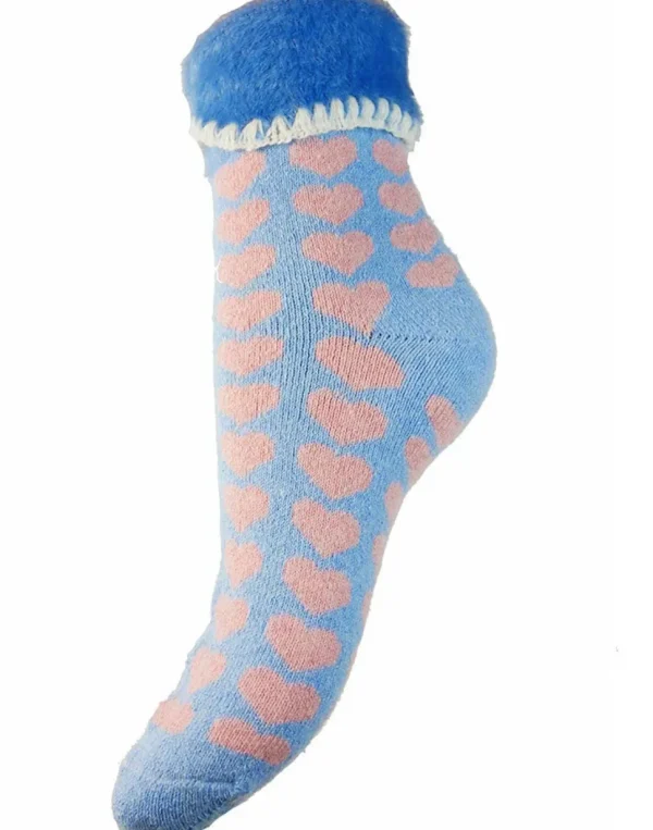 Luxurious Cuff Heart House Socks