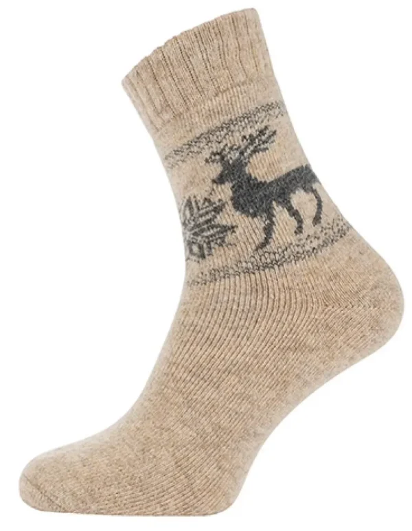 Luxurious Mens Reindeer Wool Blend Socks