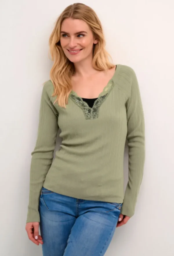 Maro Rib Pullover in Overland Trek