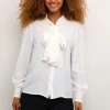Nola Bow Shirt in Off White
