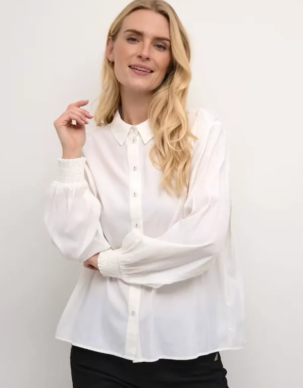 Nola Long Sleeve Shirt in Snow White