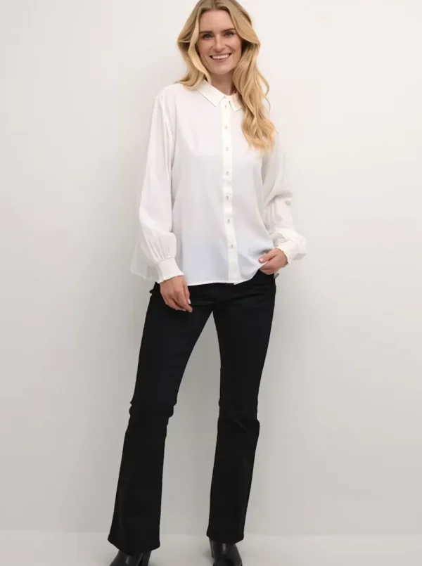Nola Long Sleeve Shirt in Snow White