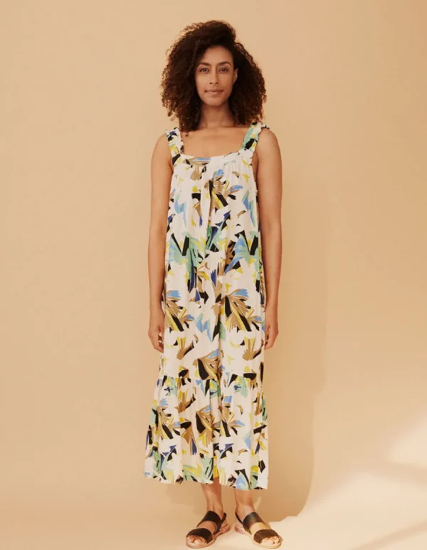Onicki Dress in Dusky Green