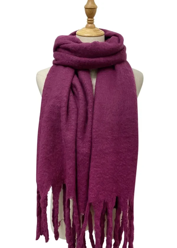 Plain Tassel Blanket Scarf