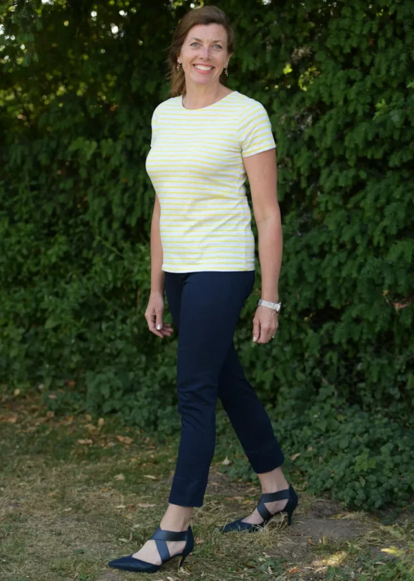 Robell Denim Bella 3/4 Length Jeans in Navy 69