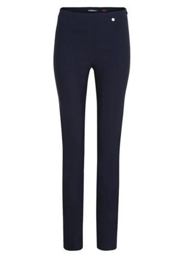 Rose Slim Full Length Trousers in Navy