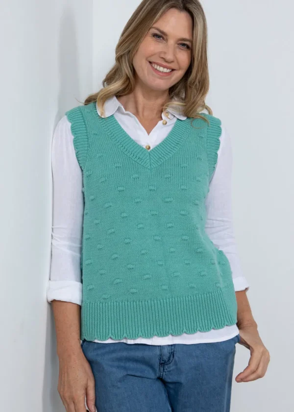 Saffy Tank in Sea Green
