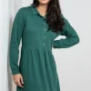 Sophie Shirt Dress in Green