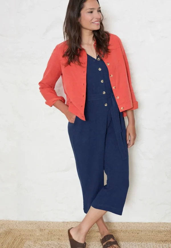 Southwester Tencel Cotton Jacket in Earth Red